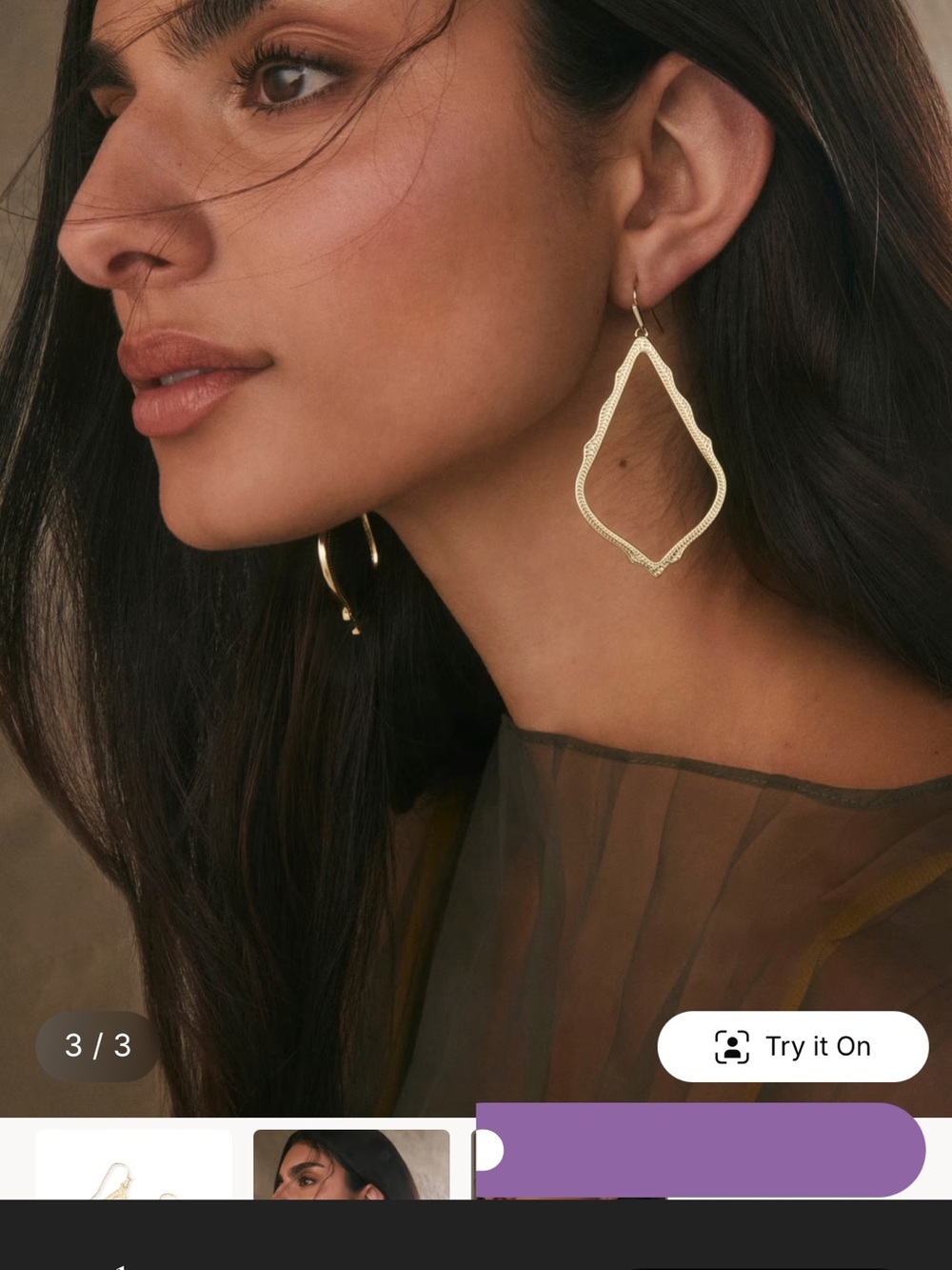 Kendra Scott Gold Sophie Drop Earring